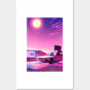 Car Anime Art Style - Retro Future Posters and Art